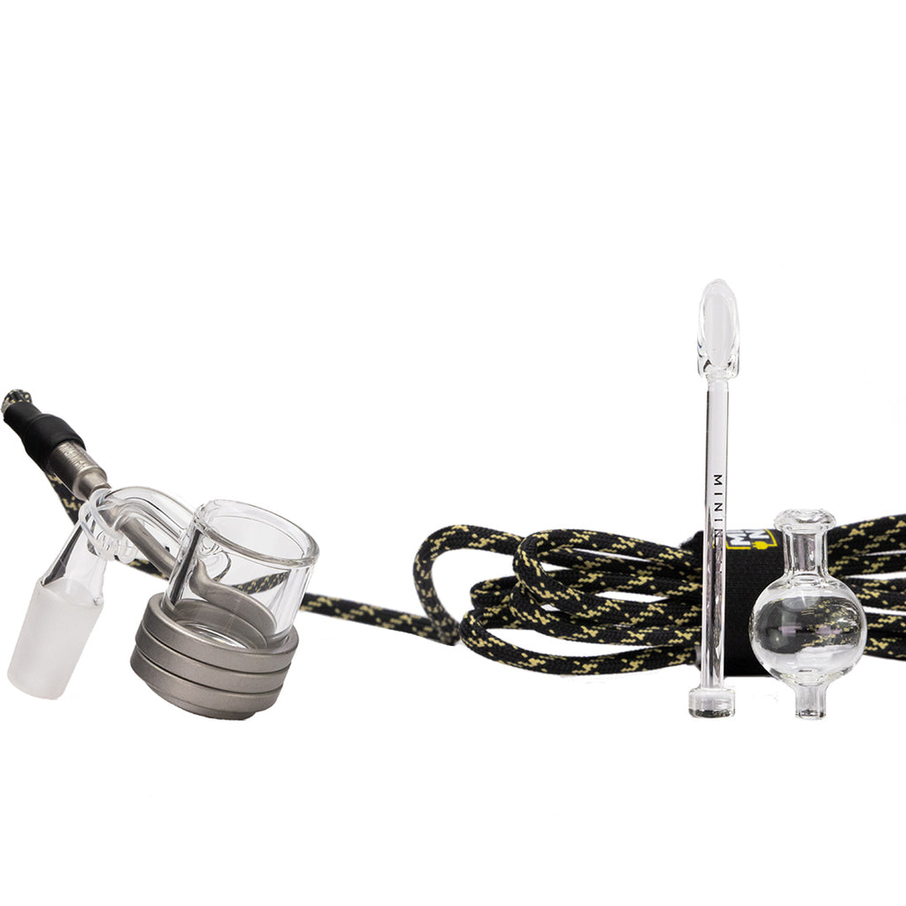 Quartz Banger Enail Bundle with Glass Shovel Dabber and Bubble Cap