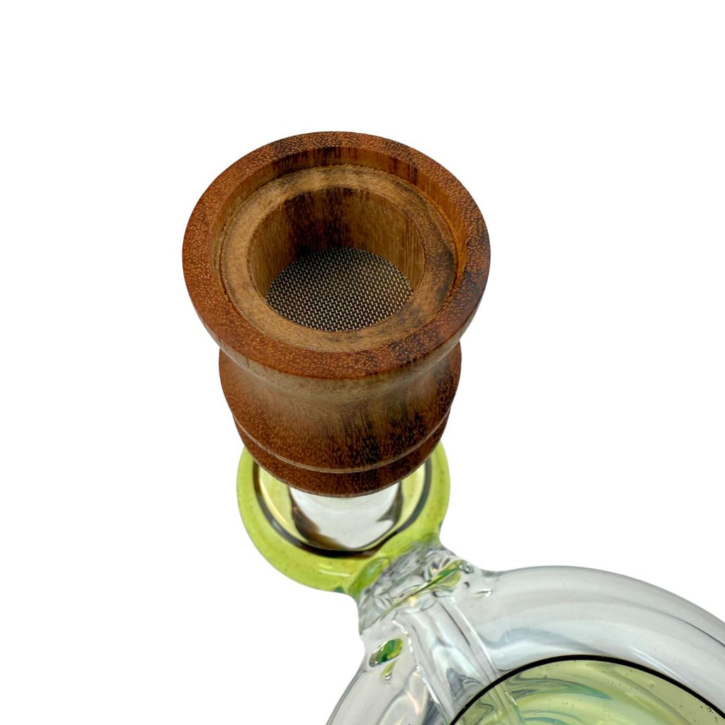 MiniNail Wood Flower Bowl on Glass Rig