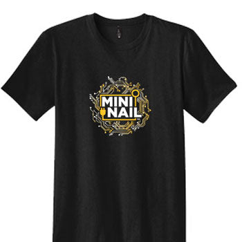 MiniNails Circuit Logo Tee Shirt in Black