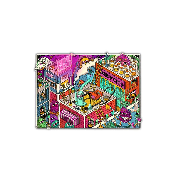 Mini Nail Dab City Sticker
