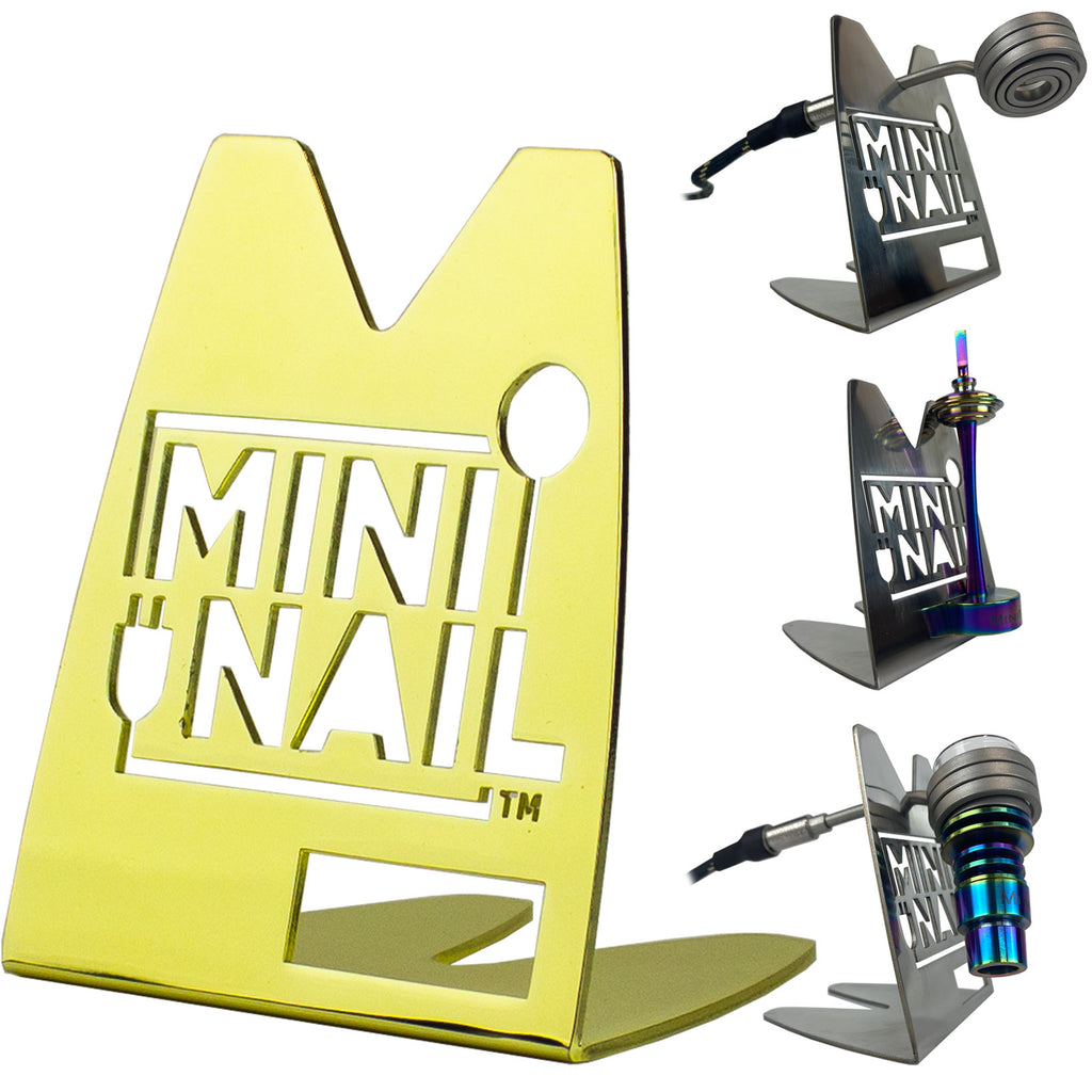 MiniNail Heater Coil Stand for e Nail coils and accessories Gold 