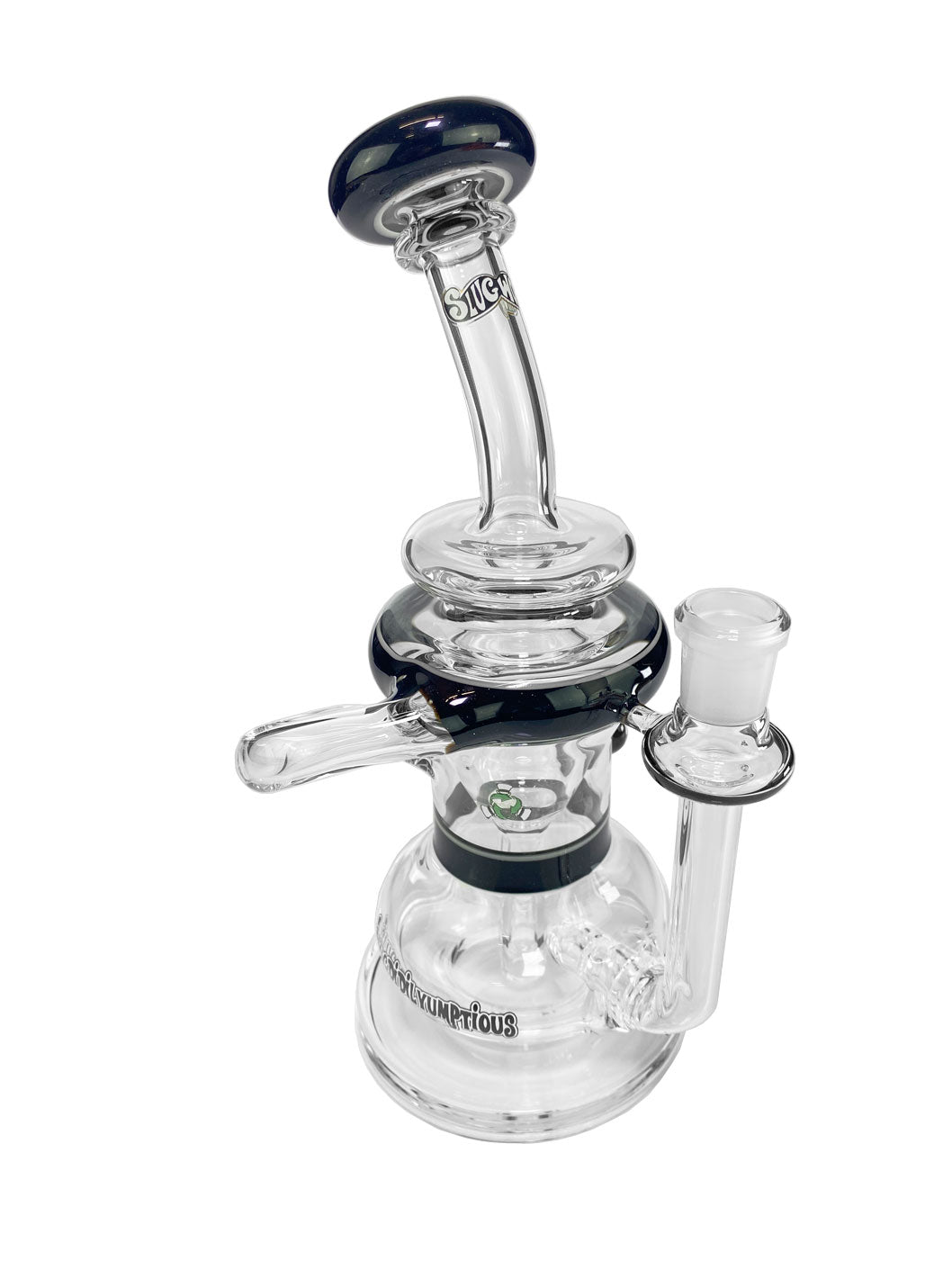 Inclycer eNail Glass Dab Rig Black MiniNails and Slugworth Top View