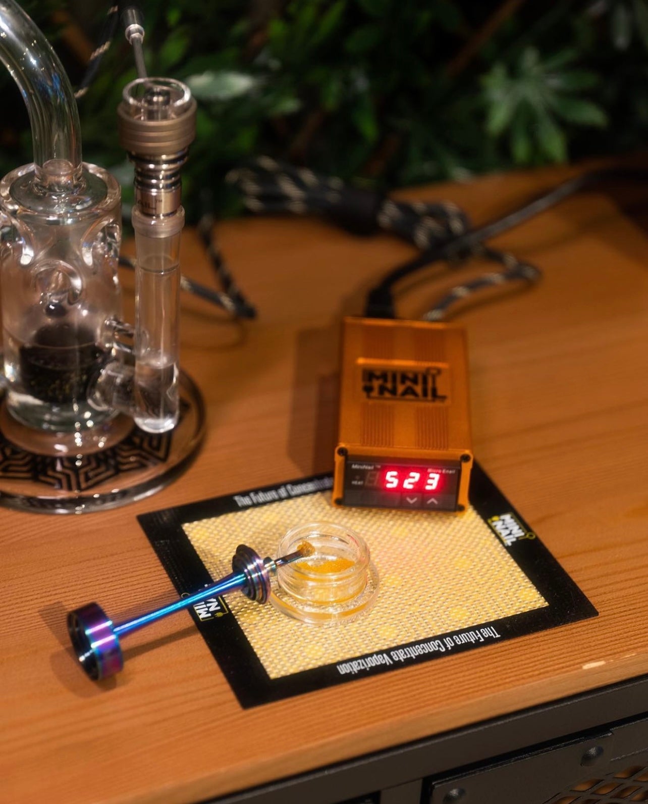 MiniNail Enail Dab Station Cyclone Carb Cap and Dab Tool
