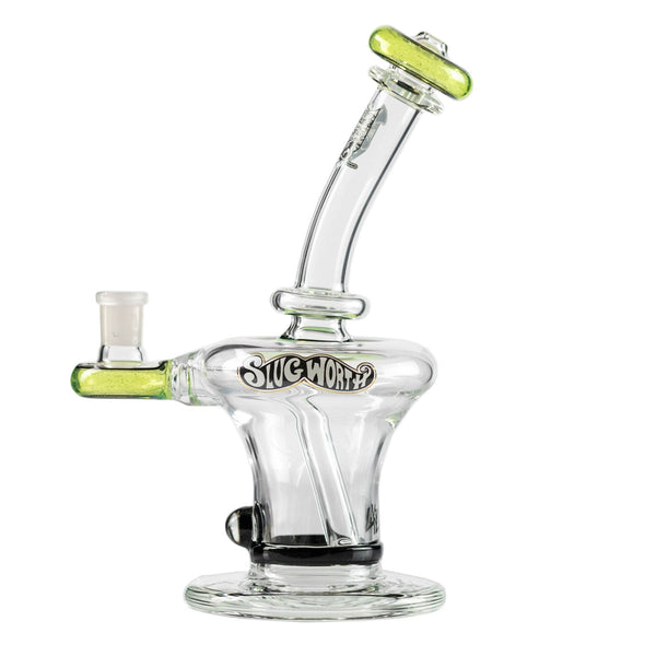 Top Hat eNail Dab Rig Green Slyme Mini Nail and Slugworth Glass Side View