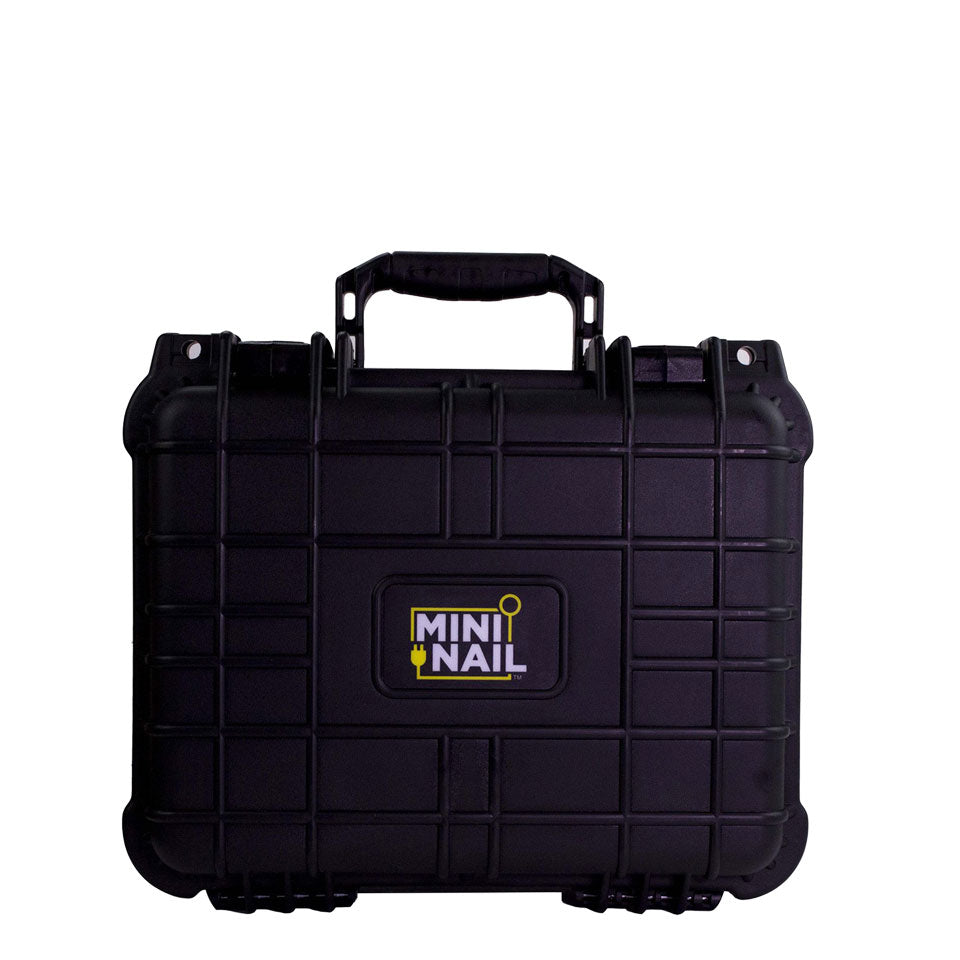 Black MiniNail Travel Case for E Nail Accessories and Glass Dab Rig