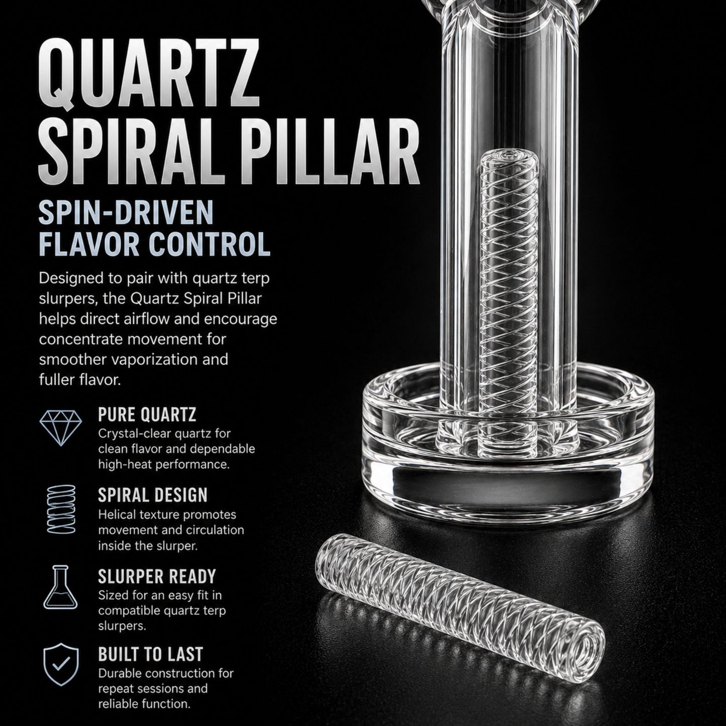 Quartz Spiral Pillar