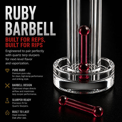 Ruby Barbell Pillar