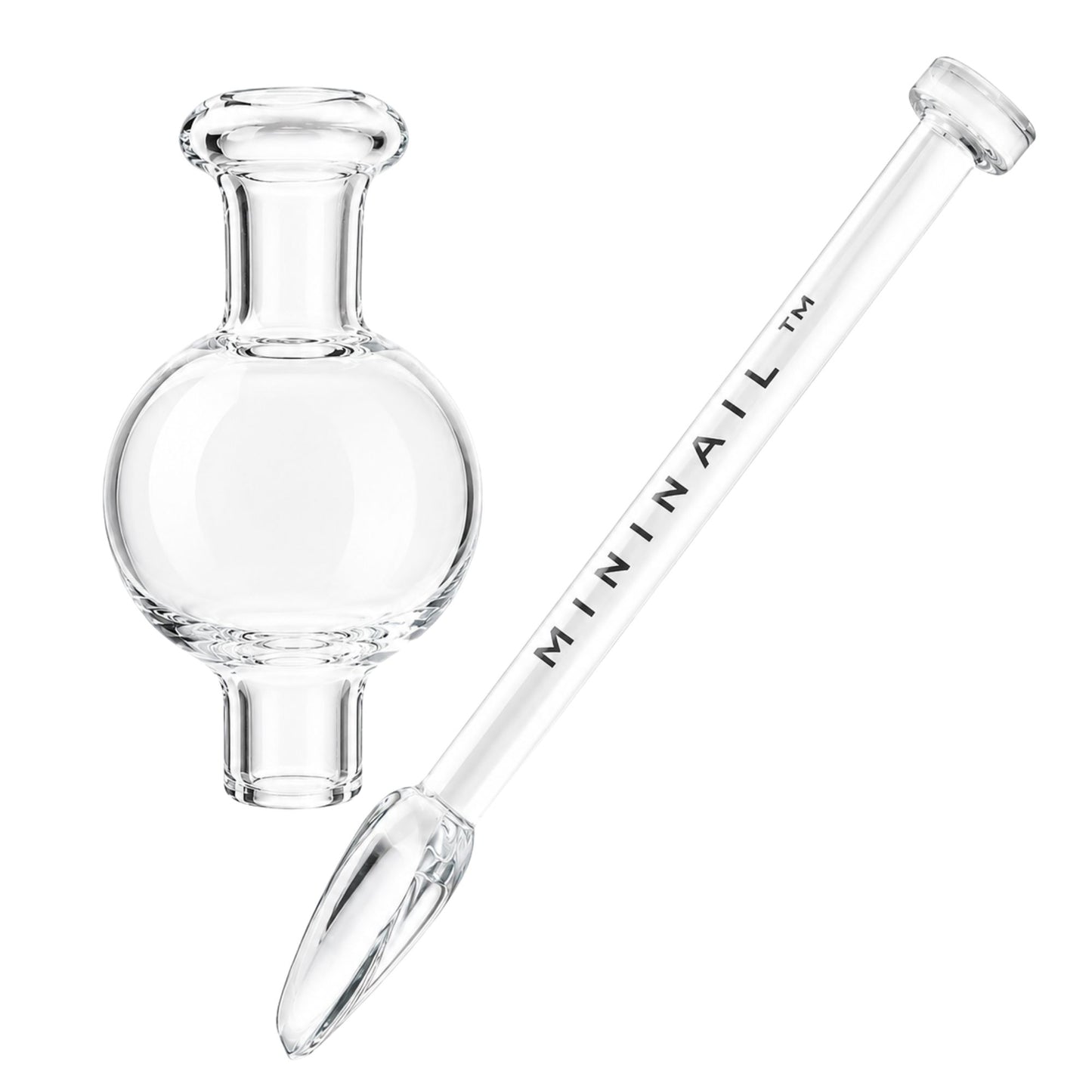 Glass Bubble Cap and Glass Shovel Dabber - MiniNail