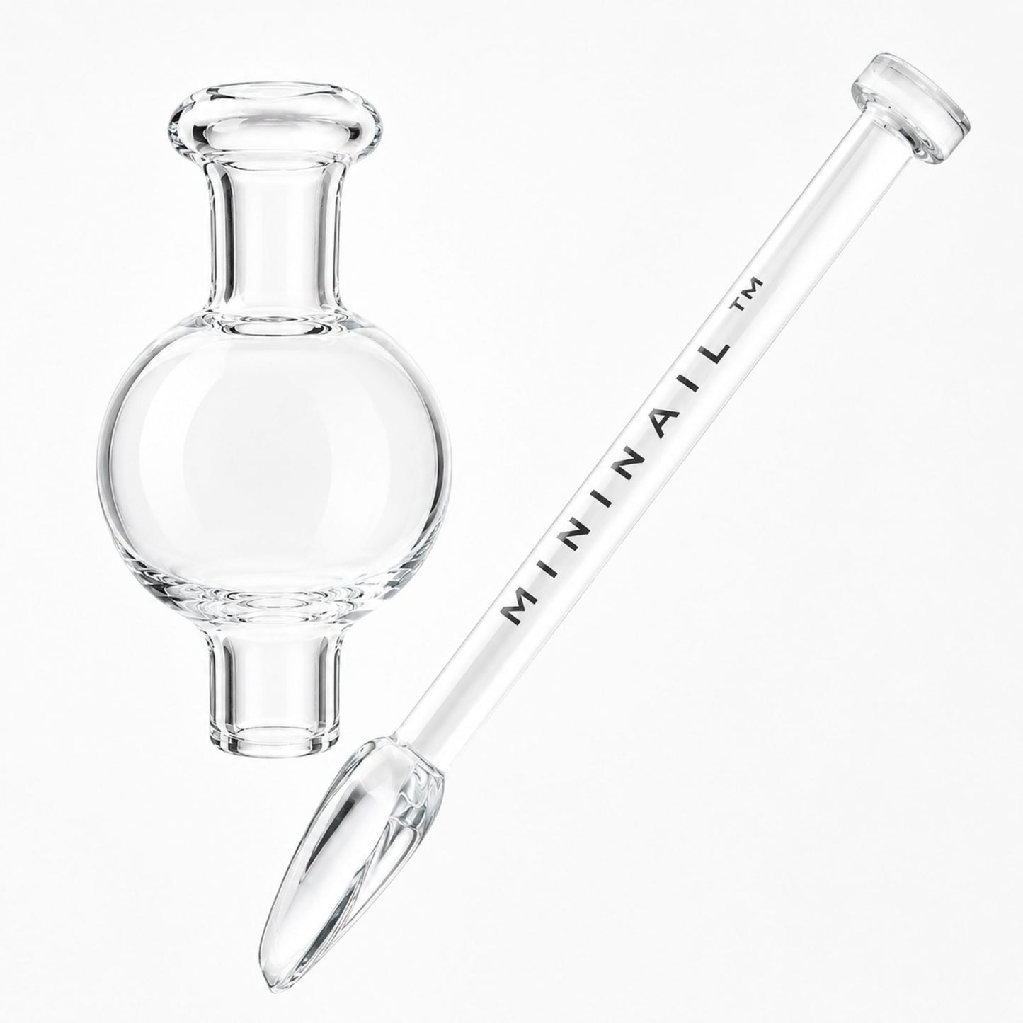 Glass Bubble Cap and Glass Shovel Dabber - MiniNail