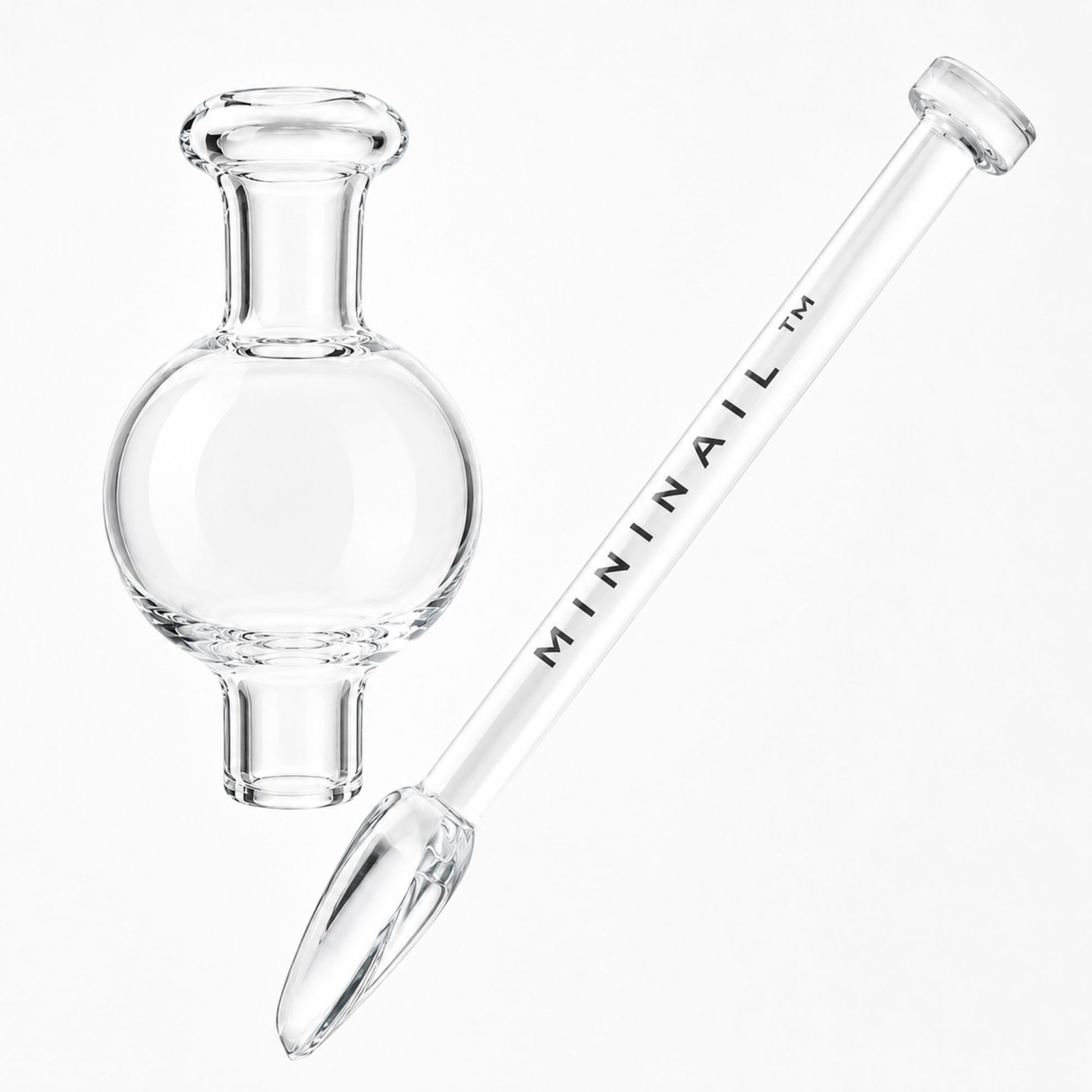 Glass Bubble Cap and Glass Shovel Dabber - MiniNail