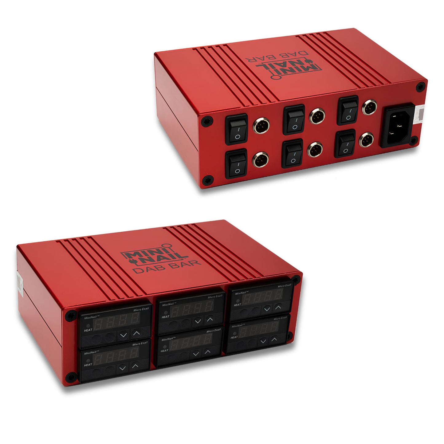 Dab Bar Enail 6-Unit Controller (Red) MiniNail