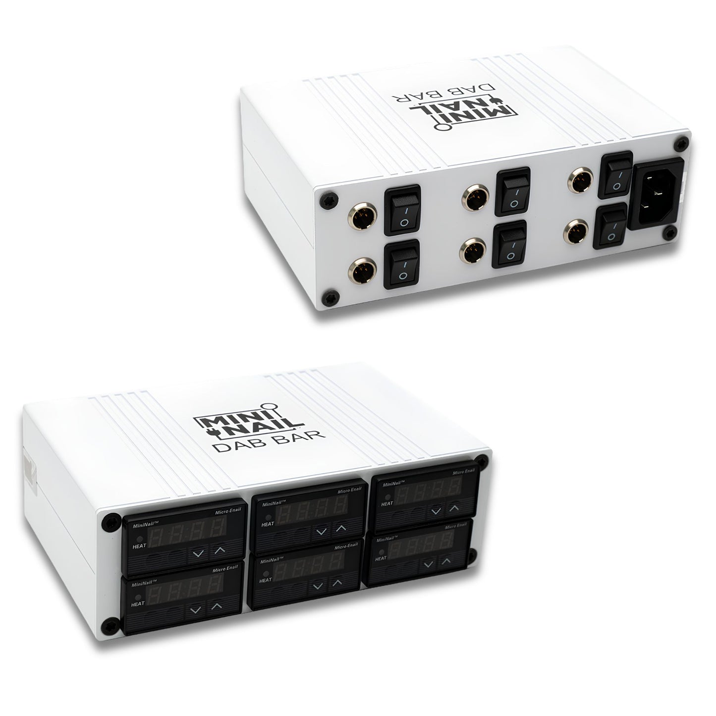 Dab Bar Enail 6-Unit Controller (White) MiniNail