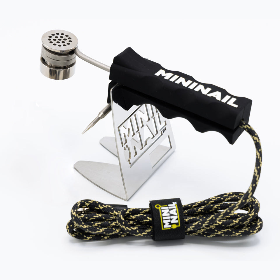 Flower Wand on MiniNail Heater Coil Stand