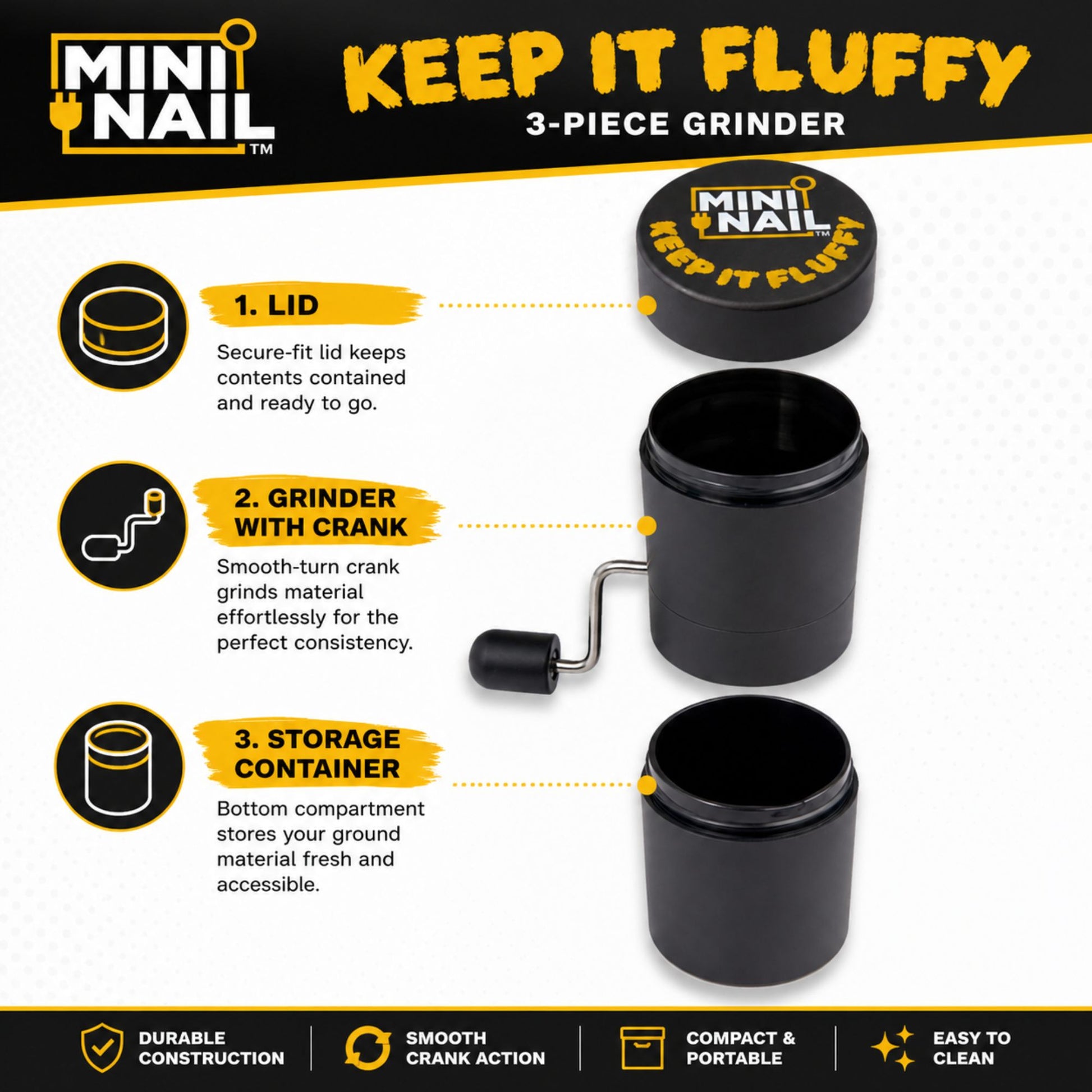 Keep it Fluffy Grinder - Infographic