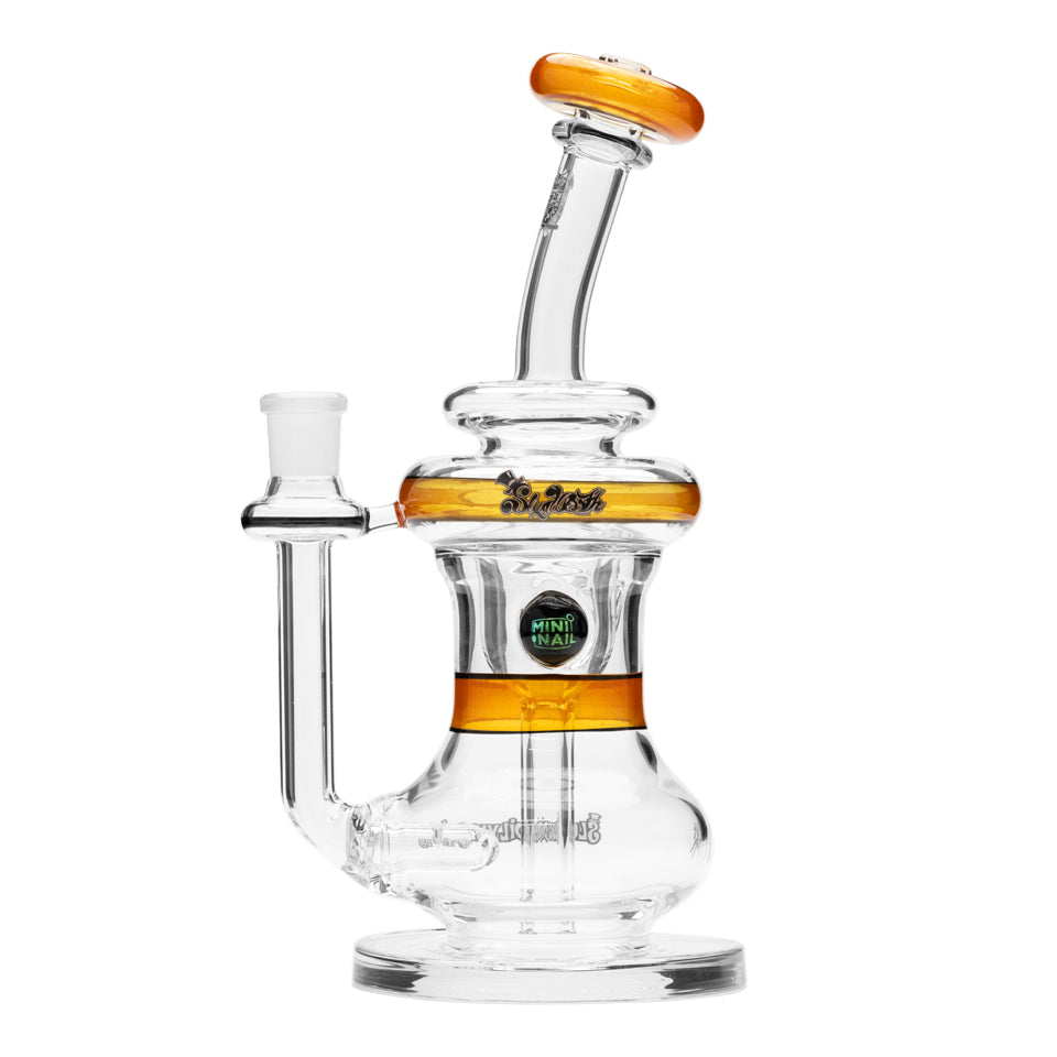 Glass Incycler Rig Orange Opal