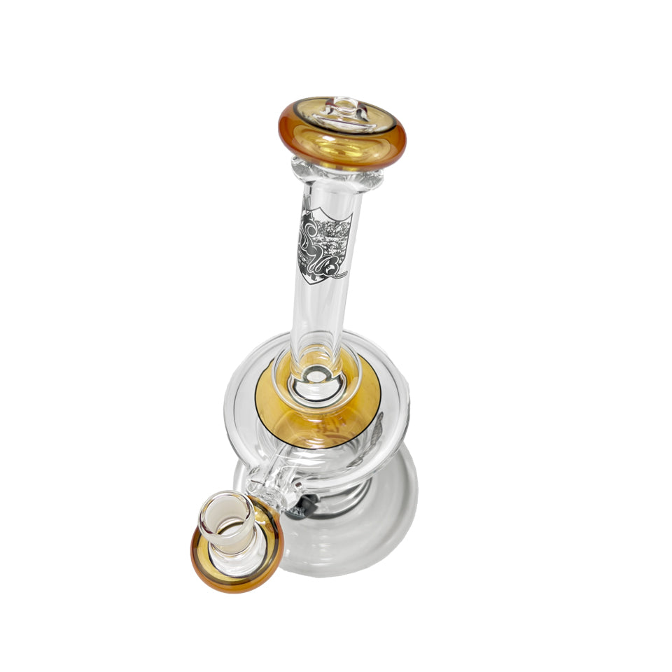 Glass Top Hat Rig (Orange Opal) | MiniNail