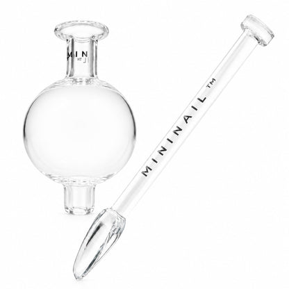 XL Glass Bubble Cap and Glass Shovel Dabber - MiniNail