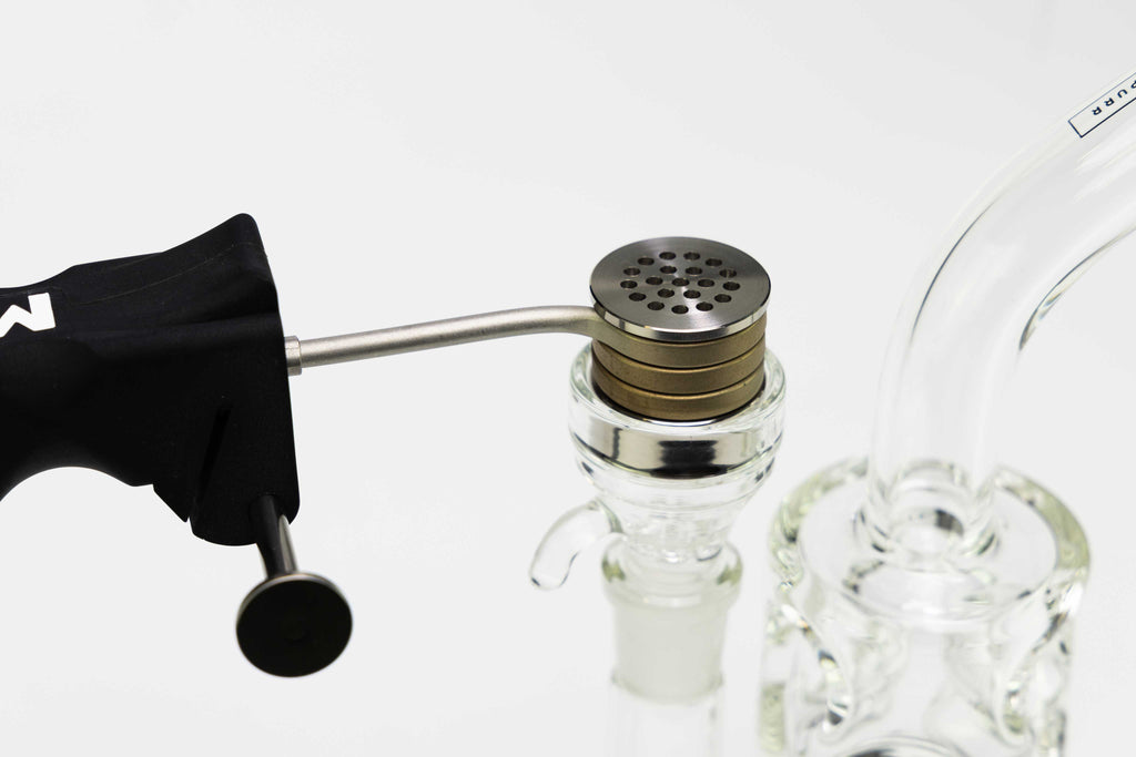 Flower Wand Vaporizer on Glass Flower Bowl