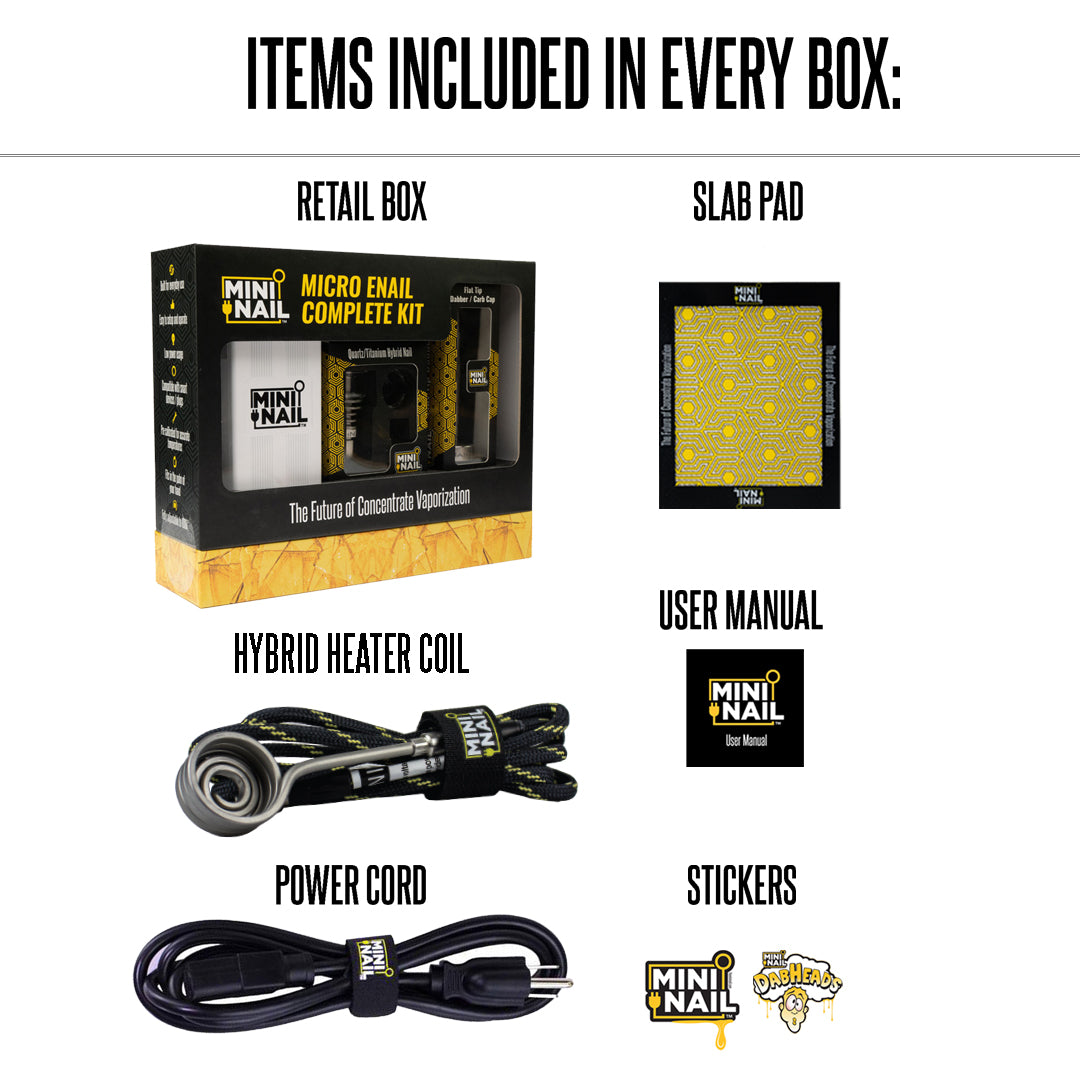 Items included in every MiniNail Kit