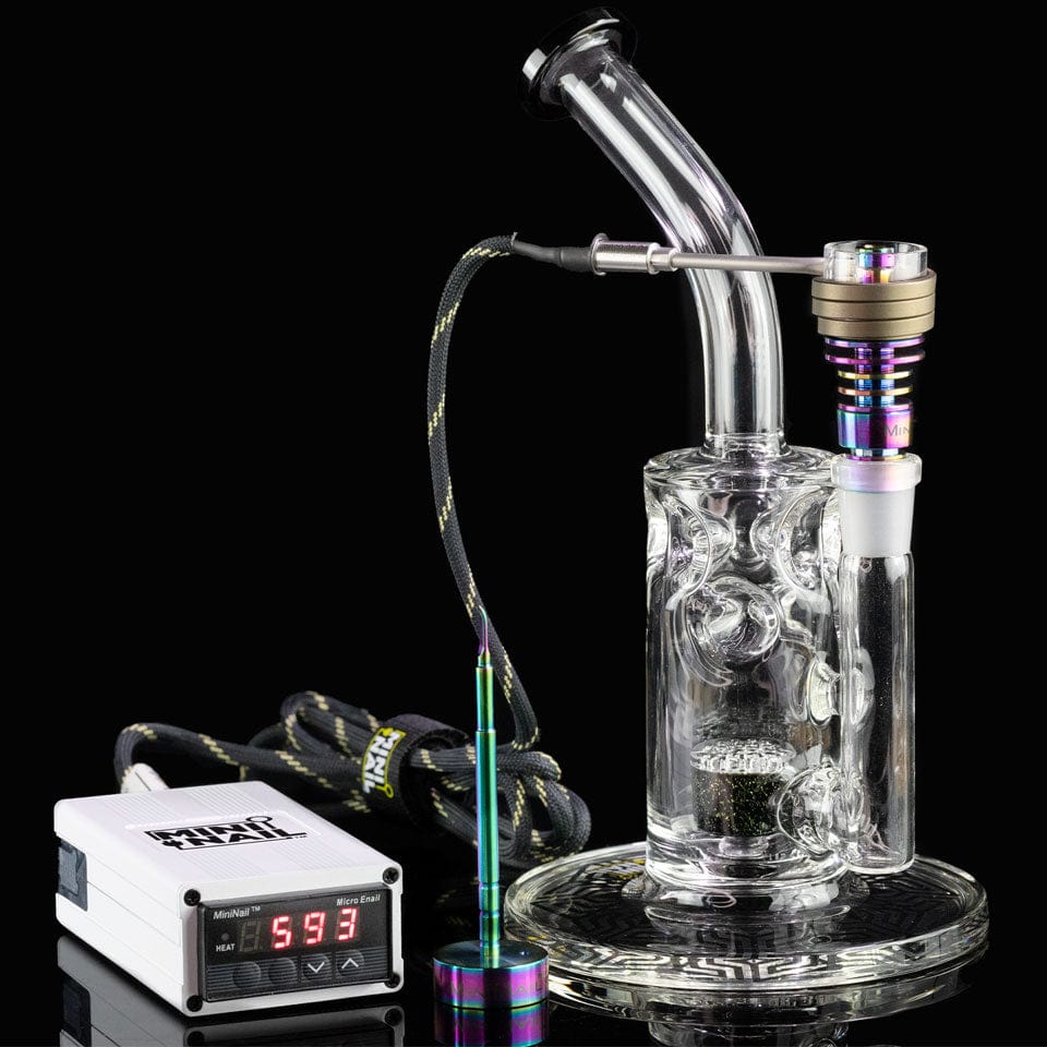 Swiss Honeycomb Dab Rig and Quartz Hybrid Enail Kit