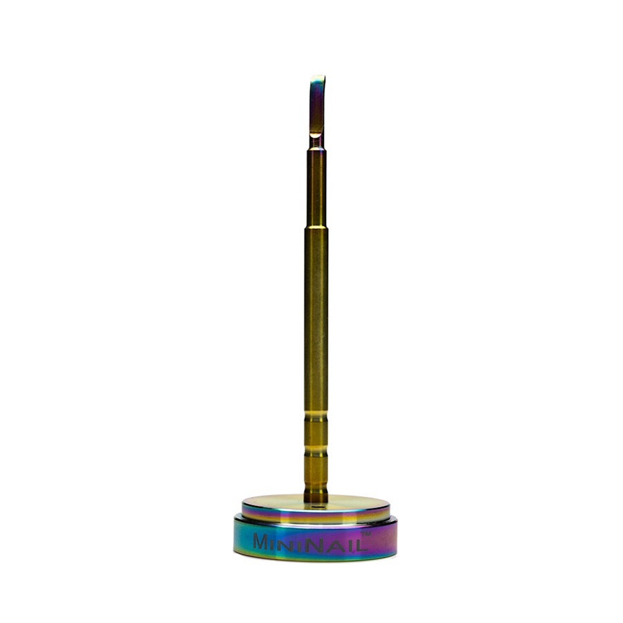 XL 30mm Enail Carb Cap Dabber by Mini Nail in Rainbow
