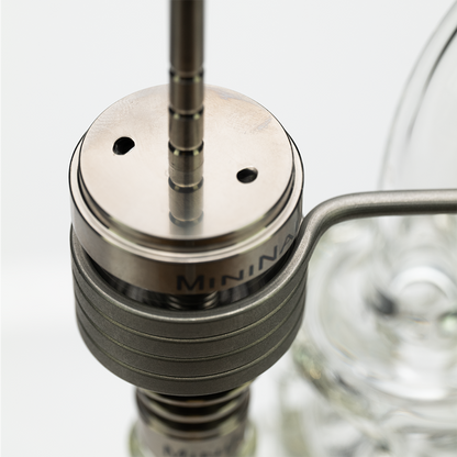 XL 30mm Mini Nail Enail Cyclone Carb Cap Close up in Silver