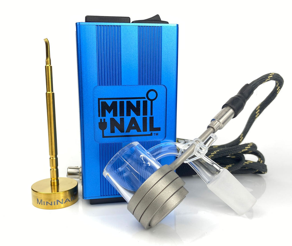Blue MiniNail Quartz Banger Enail Kit