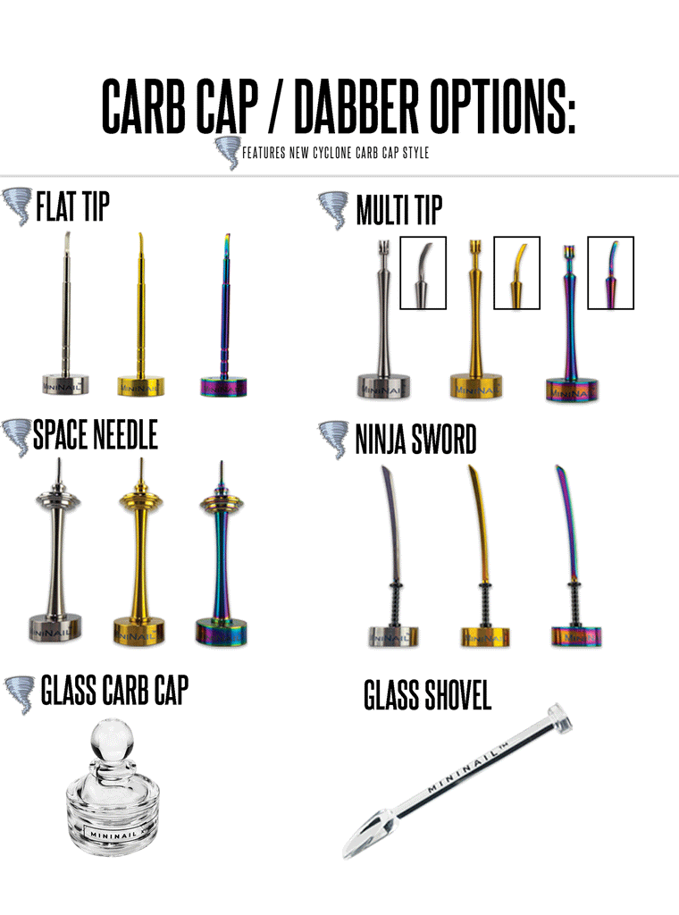 Carb Cap and Dabber Options