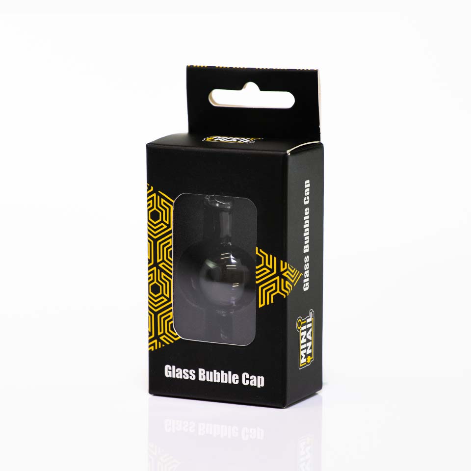Mini Nail Enail Glass Bubble Cap in box