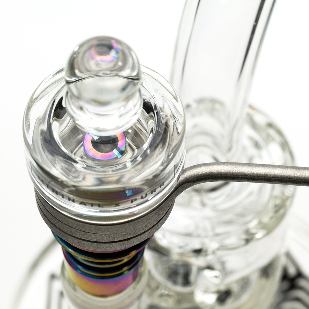 MiniNail eNail Cyclone Glass Carb Cap Top View