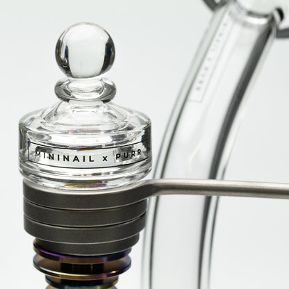 The MiniNail eNail Cyclone Glass Carb Cap Quartz Hybrid Nail & Hybrid Coil