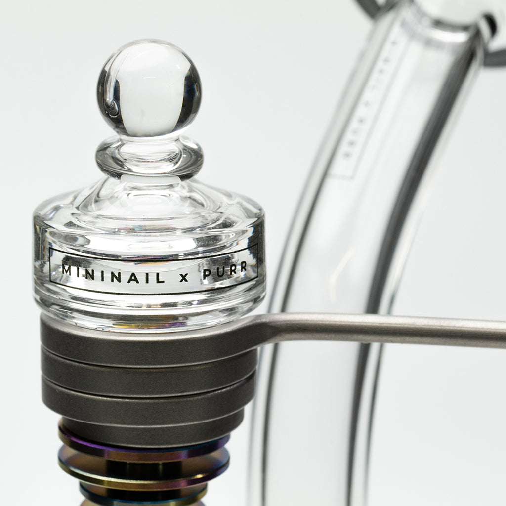 The MiniNail eNail Cyclone Glass Carb Cap Quartz Hybrid Nail & Hybrid Coil
