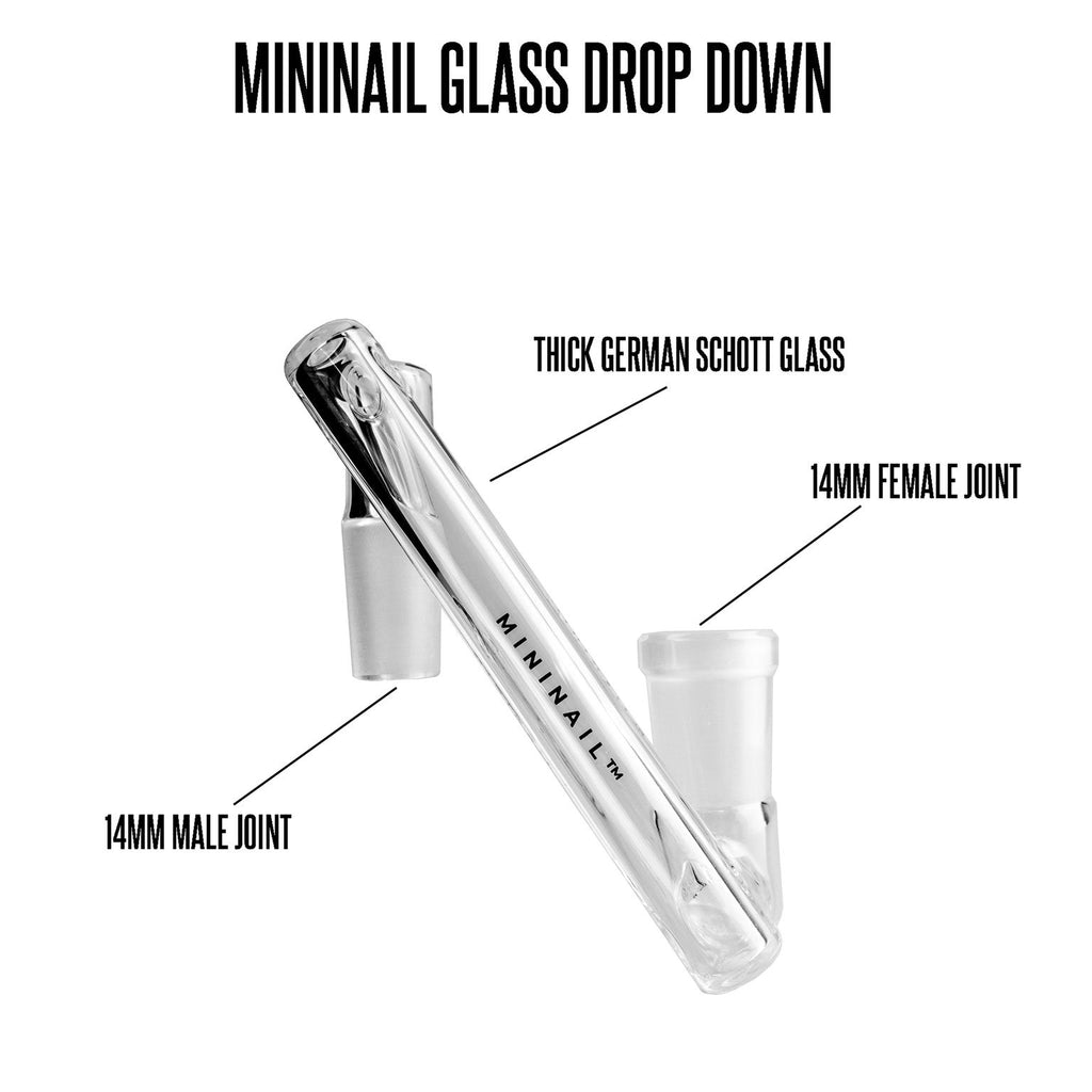 MiniNail eNail German Schott Glass Drop Down 14mm