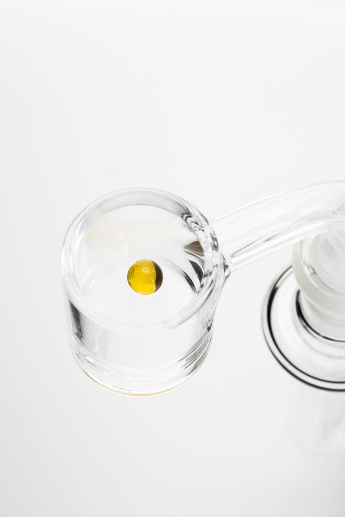 Gold Sapphire Terp Sphere in Banger Mini Nail eNail