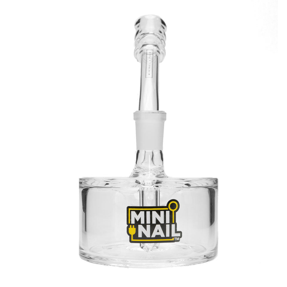 Front of Glass Puck Dab Rig