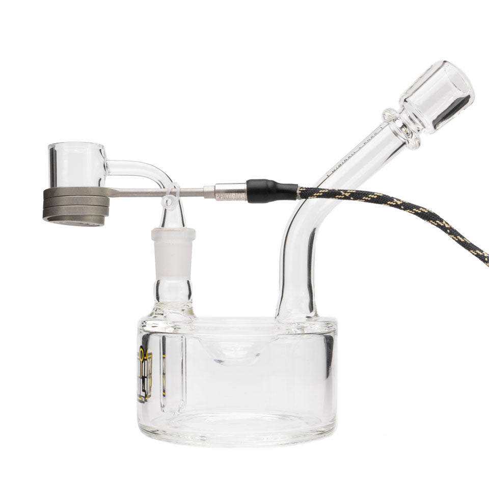 Glass Puck Rig with Quartz Banger enail kit