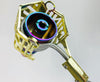 Gold MiniNail Heater Coil Guard Rainbow Titanium Nail Top View