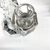 Silver MiniNail Heater Coil Guard Banger Top View Glass Rig