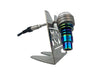 Silver MiniNail Heater Coil Stand holding Coil & Rainbow Quartz Hybrid Nail