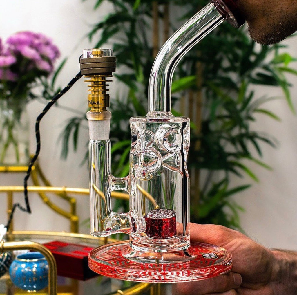 Red Swiss Honeycomb Rig and MiniNail Enail Kit