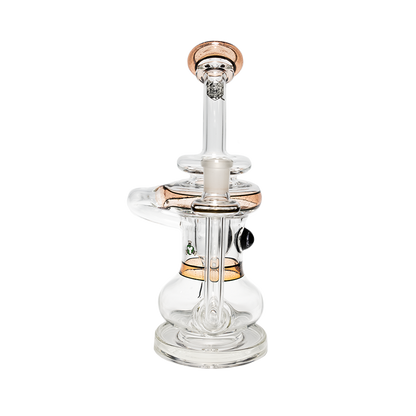 Incycler e Nail Dab Rig Sunset Slyme Pink MiniNail and Slugworth Glass Front View