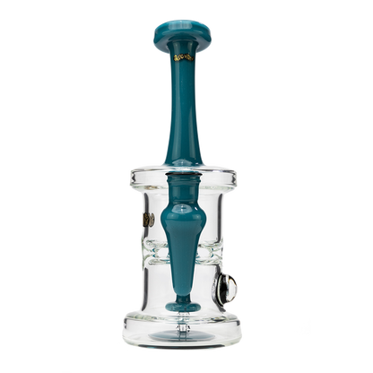 J-Seal eNail Dab Rig Aqua Teal Mini Nail x Slugworth Glass Front View