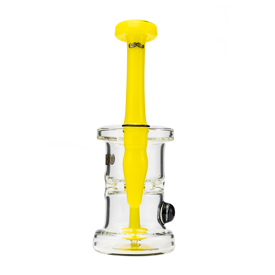 J-Seal eNail Dab Rig Yellow Mini Nail x Slugworth Glass Front View