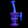 Glowing UV Reactive J-Seal eNail Glass Dab Rig Black Galaxy Bong MiniNail X Slugworth