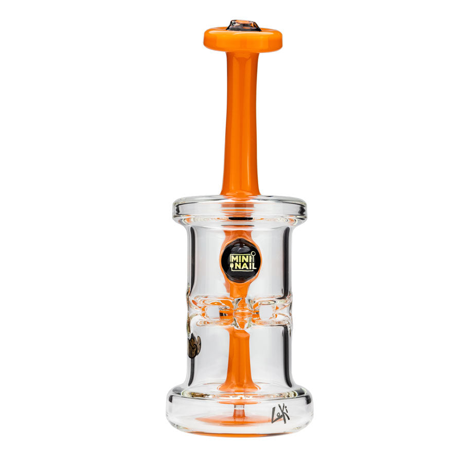 J-Seal eNail Dab Rig Orange Mini Nail x Slugworth Glass Front View