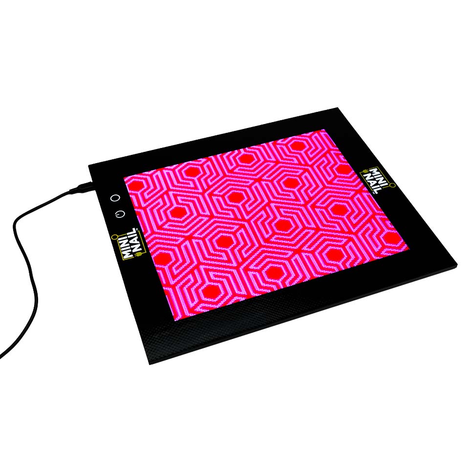 MiniNail Enail Multi-Color Backlit SlabPad Shown Pink Color Option
