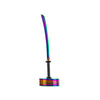 Rainbow MiniNail Ninja Sword Dabber and Carb Cap