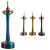Silver Gold Rainbow MiniNail Space Carb Cap Dabber 
