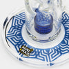 Swiss Honeycomb glass Dab Rig Blue MiniNail and PURR base design