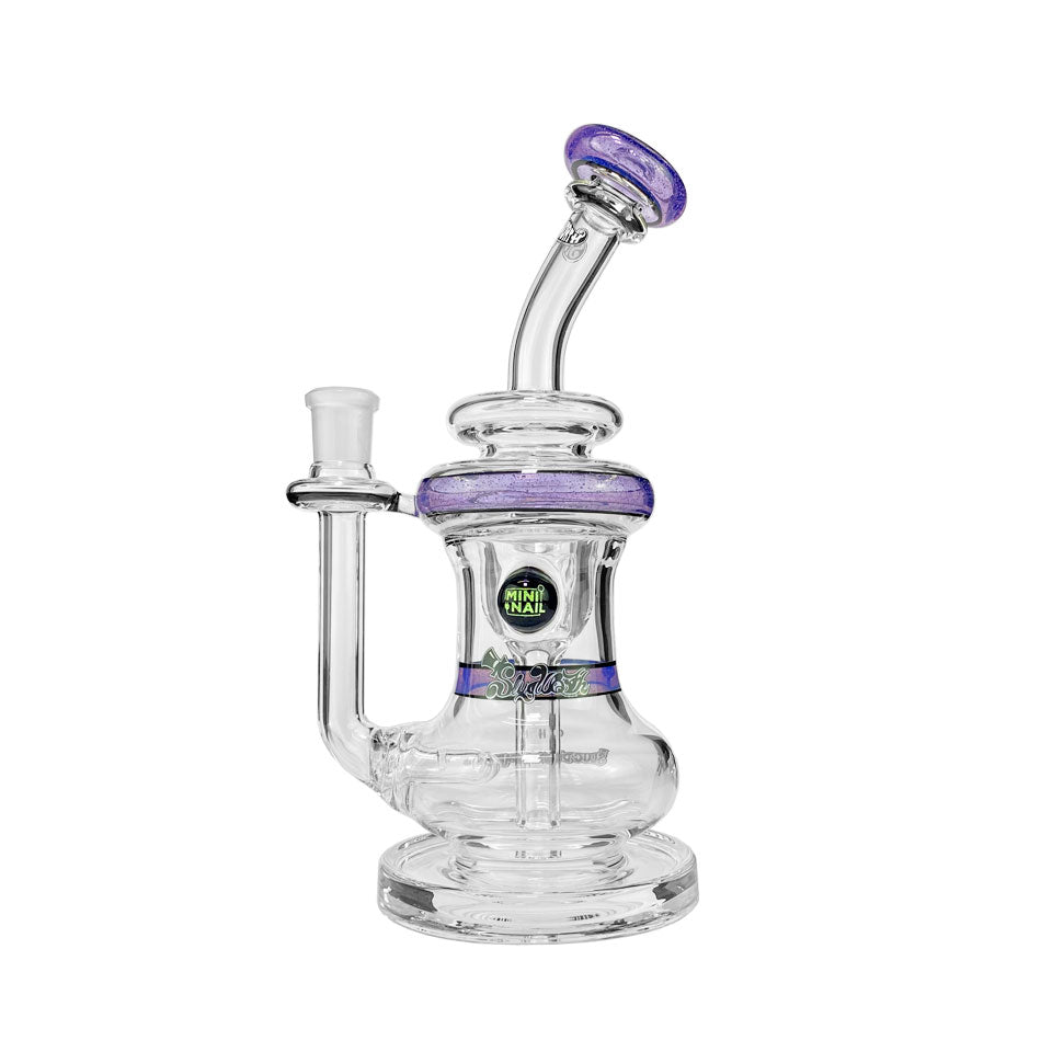Slugworth x MiniNail Purple Glass Incycler Rig
